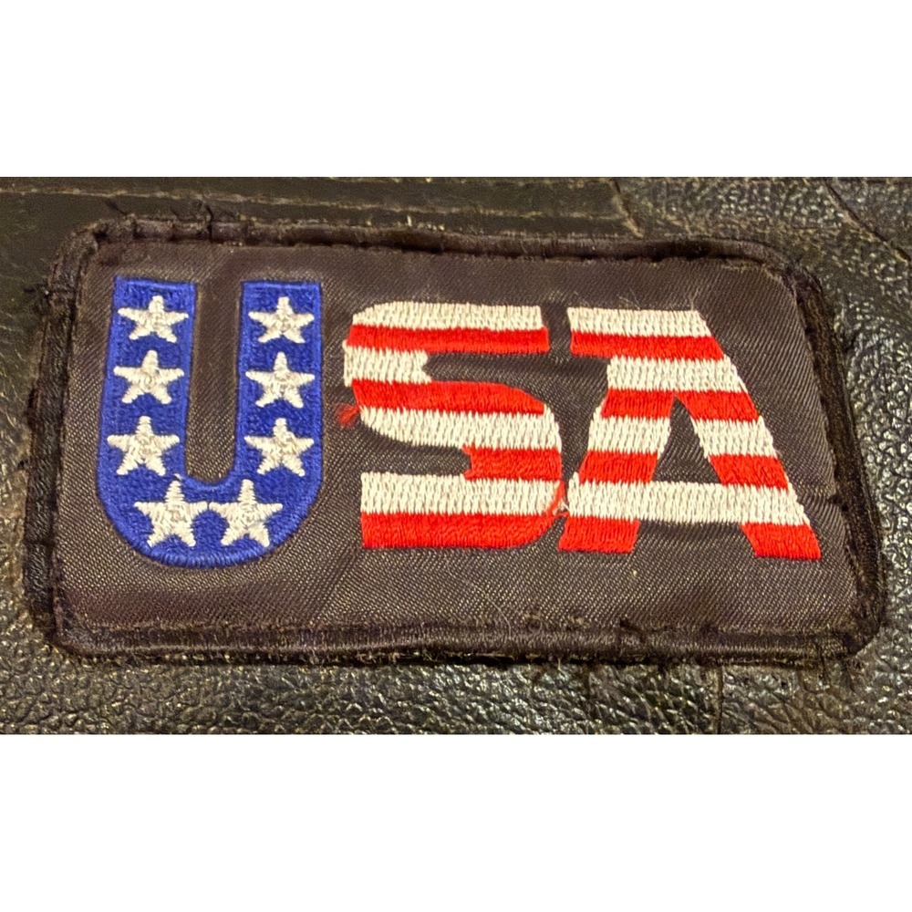 Diamond Plate Motorcycle Tool Bag Buffalo Leather USA Sissy Bar Bag HTF EUC